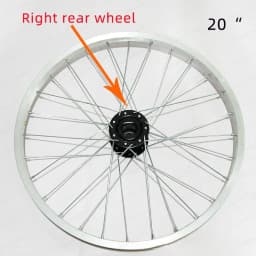 Tricycle front wheel, left/right rear wheel, spoke rim 20 inch 24 inch tricycle accessories rim