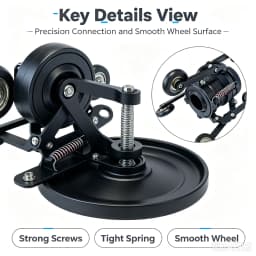 Centering Guide Wheel Kit for Pipeline Inspection Camera, Protective Guide Wheel Set to Stabilize Probe in Drain Sewer Pipe