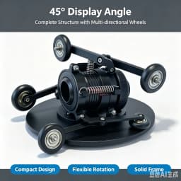 Centering Guide Wheel Kit for Pipeline Inspection Camera, Protective Guide Wheel Set to Stabilize Probe in Drain Sewer Pipe