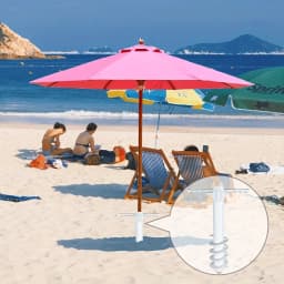 1pcs Beach Anchor Plastic With Five Spirals Beach Umbrella Inserted Outdoor Sunshade Courtyard Terrace Party Umbrella Fixed Base