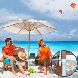 1pcs Beach Anchor Plastic With Five Spirals Beach Umbrella Inserted Outdoor Sunshade Courtyard Terrace Party Umbrella Fixed Base