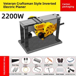 Inverted Woodworking Electric Planer 220V 2200W Wood Milling Engraving Slotting Household Press Planer Woodworking Tools