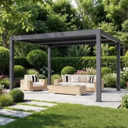 Outdoor easy to install aluminum alloy pavilion Hurricane Impact Resistant heavy duty Gazebo adjustable blinds rainproof pergola