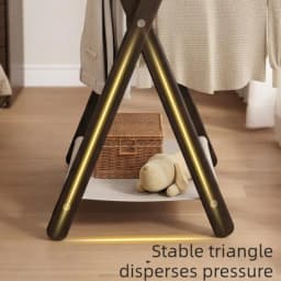 Solid Wood Clothes Racks Foldable Portability Floor Coat Rack Modern Minimalist Clothes Hanger Rack Luxury Rooms Furniture