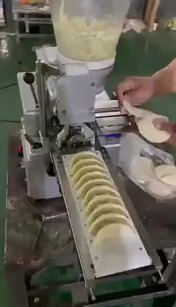 Commercial japanese-style semi-automatic dumpling maker - small desktop steamed & pan-fried dumpling machine - export-quality