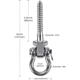 EYFL-Heavy Duty Swing Hangers With Bearings,2-Pack Stainless Steel Porch Swing Hardware For Patio & Playground