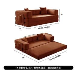 HYS- sponge compression bed corduroy all-in-one dual-use sofa bed