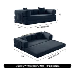 HYS- sponge compression bed corduroy all-in-one dual-use sofa bed