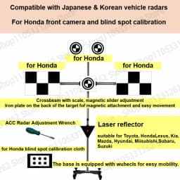 ADAS Calibration Tool withmmWave Radar Calibration for Japanese Korean Cars,for Honda front camera and blind spot calibration
