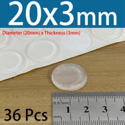 PVC Translucent Rubber Bumper Feet, Self-Adhesive Transparent Pads For Furniture, Cabinet Door Silicone Buffer Stopper
