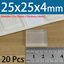 PVC Translucent Rubber Bumper Feet, Self-Adhesive Transparent Pads For Furniture, Cabinet Door Silicone Buffer Stopper