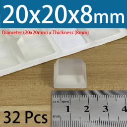 PVC Translucent Rubber Bumper Feet, Self-Adhesive Transparent Pads For Furniture, Cabinet Door Silicone Buffer Stopper