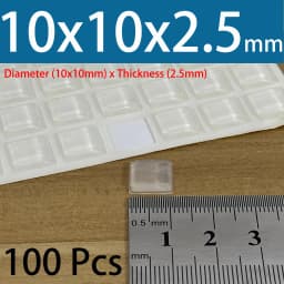 PVC Translucent Rubber Bumper Feet, Self-Adhesive Transparent Pads For Furniture, Cabinet Door Silicone Buffer Stopper
