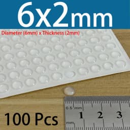 PVC Translucent Rubber Bumper Feet, Self-Adhesive Transparent Pads For Furniture, Cabinet Door Silicone Buffer Stopper