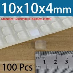 PVC Translucent Rubber Bumper Feet, Self-Adhesive Transparent Pads For Furniture, Cabinet Door Silicone Buffer Stopper