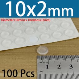 PVC Translucent Rubber Bumper Feet, Self-Adhesive Transparent Pads For Furniture, Cabinet Door Silicone Buffer Stopper
