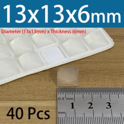 PVC Translucent Rubber Bumper Feet, Self-Adhesive Transparent Pads For Furniture, Cabinet Door Silicone Buffer Stopper