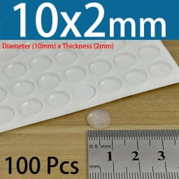 PVC Translucent Rubber Bumper Feet, Self-Adhesive Transparent Pads For Furniture, Cabinet Door Silicone Buffer Stopper