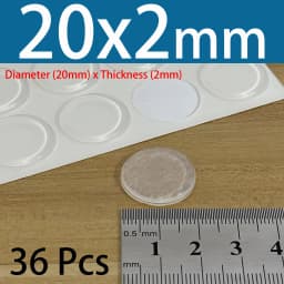 PVC Translucent Rubber Bumper Feet, Self-Adhesive Transparent Pads For Furniture, Cabinet Door Silicone Buffer Stopper