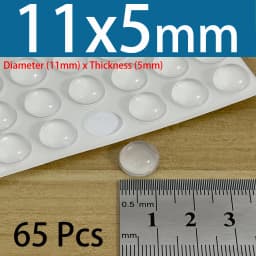 PVC Translucent Rubber Bumper Feet, Self-Adhesive Transparent Pads For Furniture, Cabinet Door Silicone Buffer Stopper
