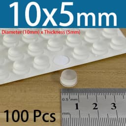 PVC Translucent Rubber Bumper Feet, Self-Adhesive Transparent Pads For Furniture, Cabinet Door Silicone Buffer Stopper