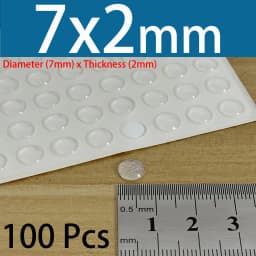 PVC Translucent Rubber Bumper Feet, Self-Adhesive Transparent Pads For Furniture, Cabinet Door Silicone Buffer Stopper