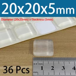 PVC Translucent Rubber Bumper Feet, Self-Adhesive Transparent Pads For Furniture, Cabinet Door Silicone Buffer Stopper
