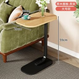 Adjustable Height Bedside Table Mobile Lift-Top Coffee Multifunctional Nesting Side Compact Bedroom Nightstand Lightweight