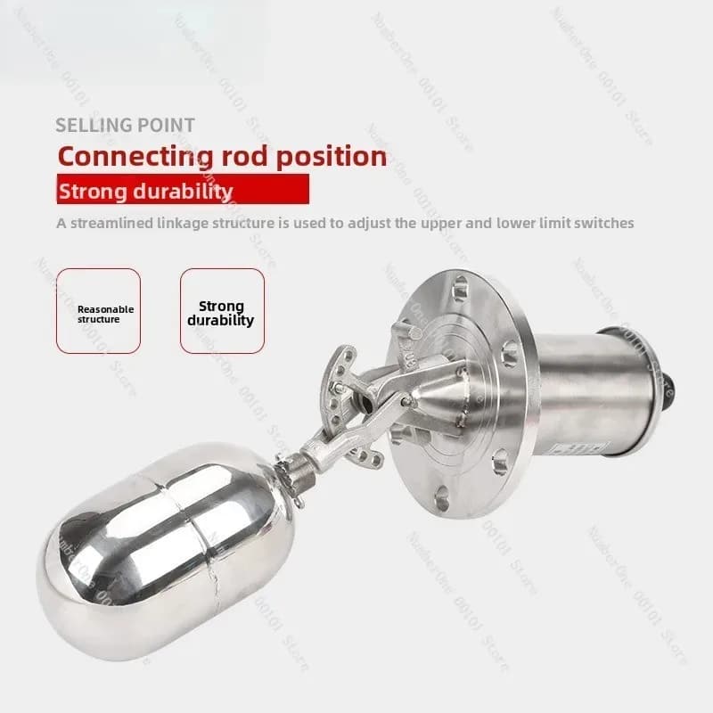 Stainless Steel Float Level Switch UQK-02, Automatic Water Tank Level Controller for Water Tower Pump Control
