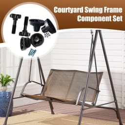 Garden Swing Fittings Wear-Resistant Canopy Parts Chair Canopy Bracket Replacement Repair Tool Courtyard Swing Frame tool Set
