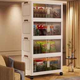 China Simple Wardrobe Foldable Baby Clothes Plastic Multi-layer Storage Cabinet Bedroom Baby Wardrobe Rental Room