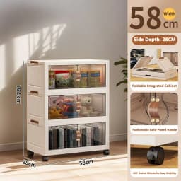 China Simple Wardrobe Foldable Baby Clothes Plastic Multi-layer Storage Cabinet Bedroom Baby Wardrobe Rental Room