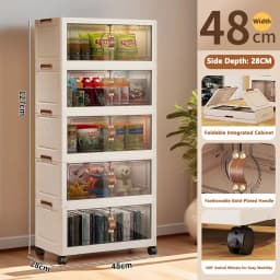 China Simple Wardrobe Foldable Baby Clothes Plastic Multi-layer Storage Cabinet Bedroom Baby Wardrobe Rental Room
