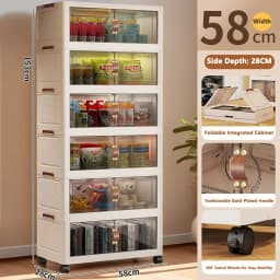 China Simple Wardrobe Foldable Baby Clothes Plastic Multi-layer Storage Cabinet Bedroom Baby Wardrobe Rental Room