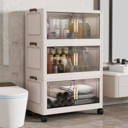 China Simple Wardrobe Foldable Baby Clothes Plastic Multi-layer Storage Cabinet Bedroom Baby Wardrobe Rental Room