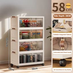 China Simple Wardrobe Foldable Baby Clothes Plastic Multi-layer Storage Cabinet Bedroom Baby Wardrobe Rental Room