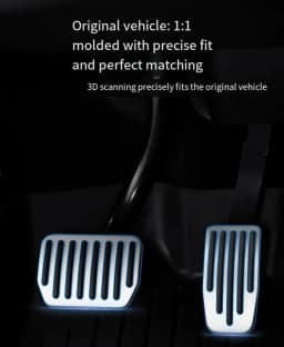 For Tesla Model Y 3 Highland 2026, Performance Aluminum Pedal Pads Cover, Non-slip Accelerator Brake Rest, Upgrade Accessories
