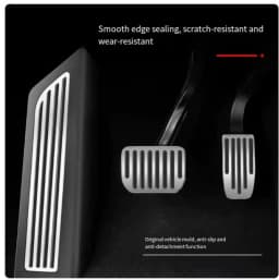 For Tesla Model Y 3 Highland 2026, Performance Aluminum Pedal Pads Cover, Non-slip Accelerator Brake Rest, Upgrade Accessories