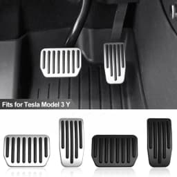 For Tesla Model Y 3 Highland 2026, Performance Aluminum Pedal Pads Cover, Non-slip Accelerator Brake Rest, Upgrade Accessories