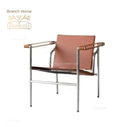 Le Corbusier Italian Style Single Sofa Chair Designer Vintage Single Chair Stainless Steel Leisure Chair
