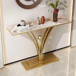 Light Luxury Living Room Entrance Partition Cabinet Entryway Table Modern Simple Stainless Steel Hallway Side Console Tables