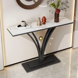 Light Luxury Living Room Entrance Partition Cabinet Entryway Table Modern Simple Stainless Steel Hallway Side Console Tables