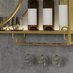 Modern Wall Mount Wine Rack Holder Glass Storage Bar Cabinet Decor Bottle Miniature Wine Rack Cup Holder Bar Cabinet Storage