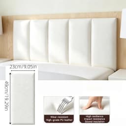 Self Adhesive Anti-Collision Wall Cushion Thickened Foam Soft Bag for Bedroom Headboard, Tatami Background Wall Protection Panel