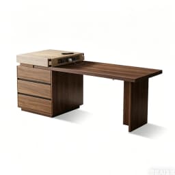 Nordic Design Dining Table Brown Space Extendable Space Saving Dining Table Lounges Solid Wood Mesa Comedor Furniture Home
