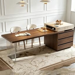 Nordic Design Dining Table Brown Space Extendable Space Saving Dining Table Lounges Solid Wood Mesa Comedor Furniture Home