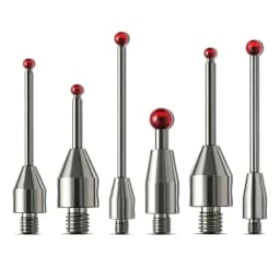 M4 thread ruby ball contact pin carbonization * flat probe CMM measuring pin CNC machine contact pin
