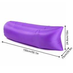 Inflatable Couch Air Lounger Chair Comfortable Portable Blow Up Sofa for Camping Beach Hiking Picnic Festival Backyard Office