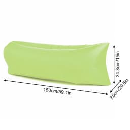 Inflatable Couch Air Lounger Chair Comfortable Portable Blow Up Sofa for Camping Beach Hiking Picnic Festival Backyard Office