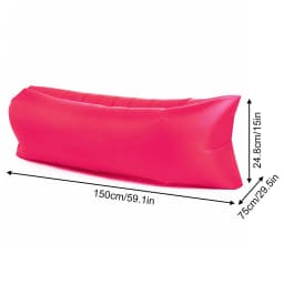 Inflatable Couch Air Lounger Chair Comfortable Portable Blow Up Sofa for Camping Beach Hiking Picnic Festival Backyard Office